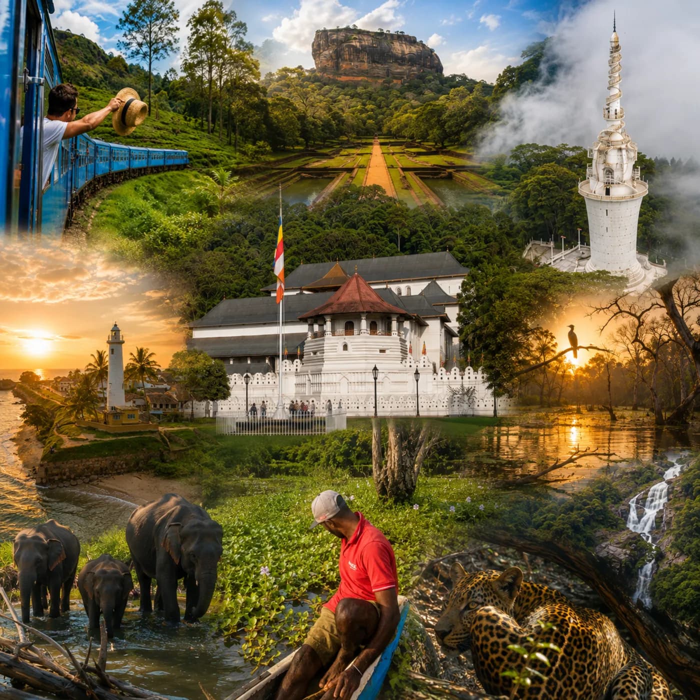 Scenery from the 5 Days Grand Sri Lanka Discovery Tour route
